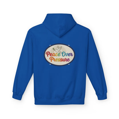 Peace Over Pressure Hoodie — Retro Dove Graphic Comfort Pullover