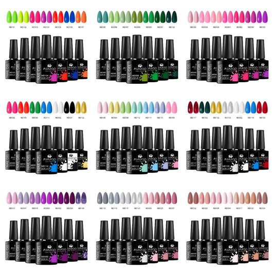 7pc Nail Gel Polish Set DIY Nail Art Design All For Decoration Soak Off UV Gel Long Lasting Manicure Painting Gel Vernis Kits - Merit Sell