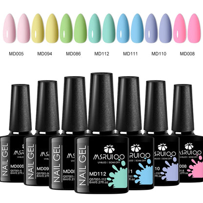 7pc Nail Gel Polish Set DIY Nail Art Design All For Decoration Soak Off UV Gel Long Lasting Manicure Painting Gel Vernis Kits - Merit Sell
