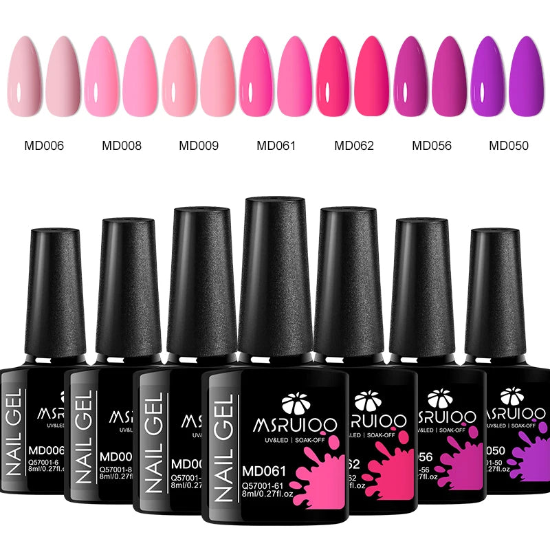 7pc Nail Gel Polish Set DIY Nail Art Design All For Decoration Soak Off UV Gel Long Lasting Manicure Painting Gel Vernis Kits - Merit Sell