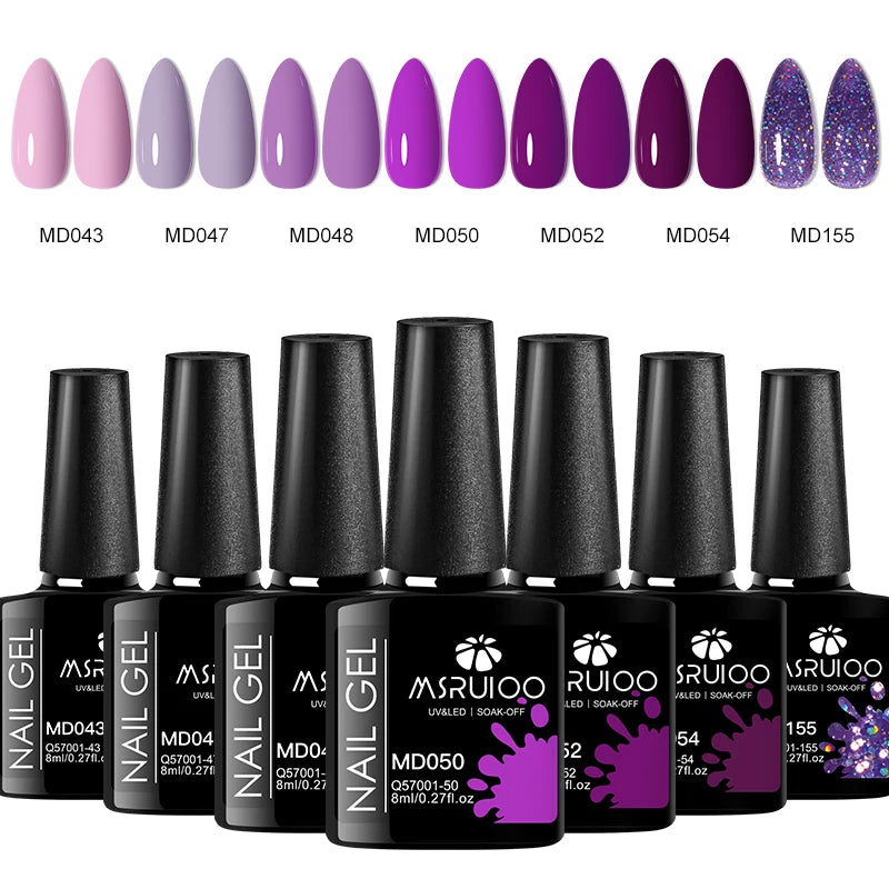 7pc Nail Gel Polish Set DIY Nail Art Design All For Decoration Soak Off UV Gel Long Lasting Manicure Painting Gel Vernis Kits - Merit Sell