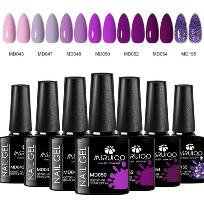 7pc Nail Gel Polish Set DIY Nail Art Design All For Decoration Soak Off UV Gel Long Lasting Manicure Painting Gel Vernis Kits - Merit Sell