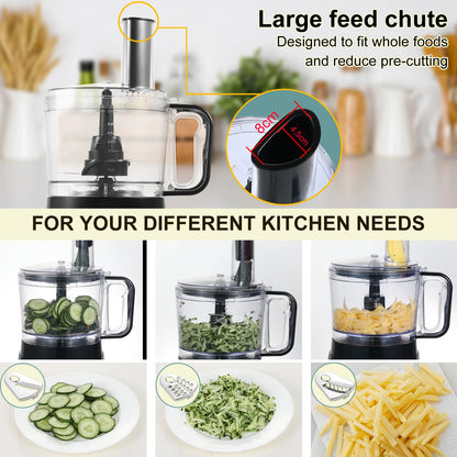 8 in 1 2L Capacity 800W with Jar Home Food Processor Chopper Mixer Electric Blender Juicer - Merit Sell