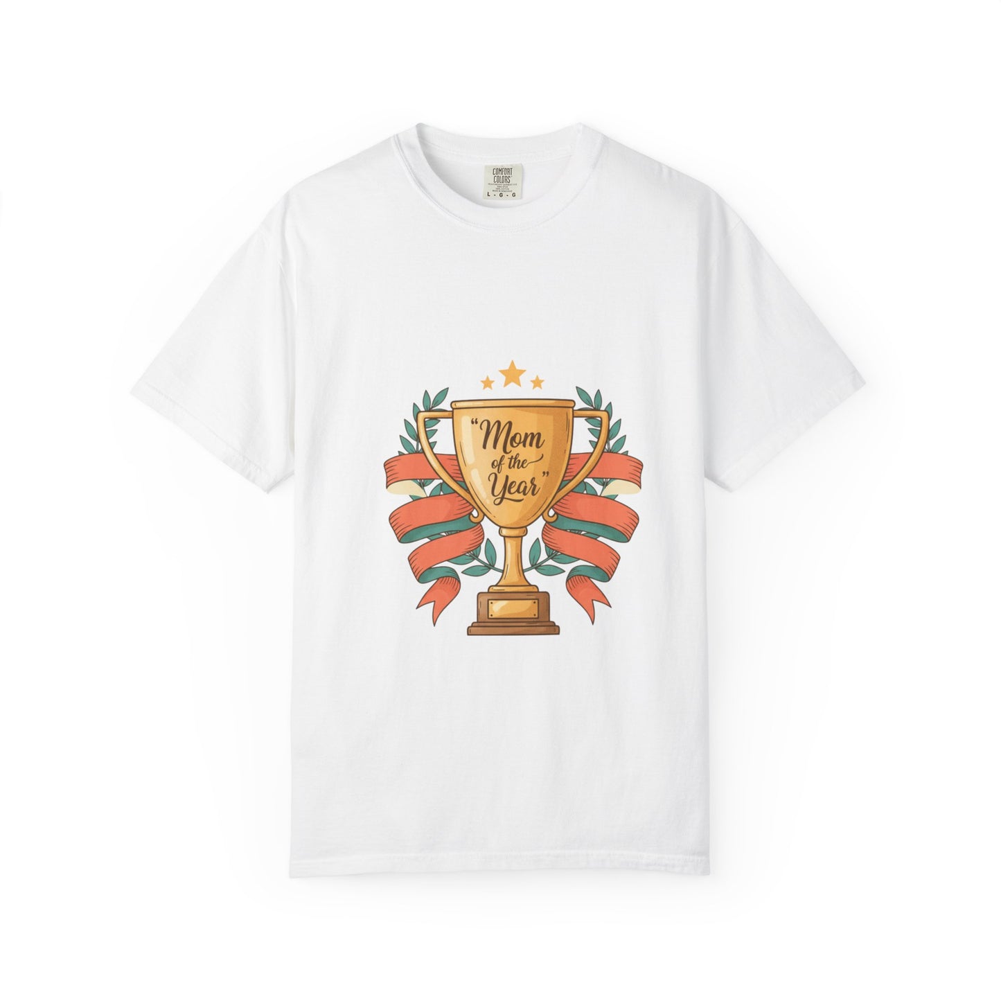 Mom of the Year T-Shirt — Trophy Design Mother's Day Tee