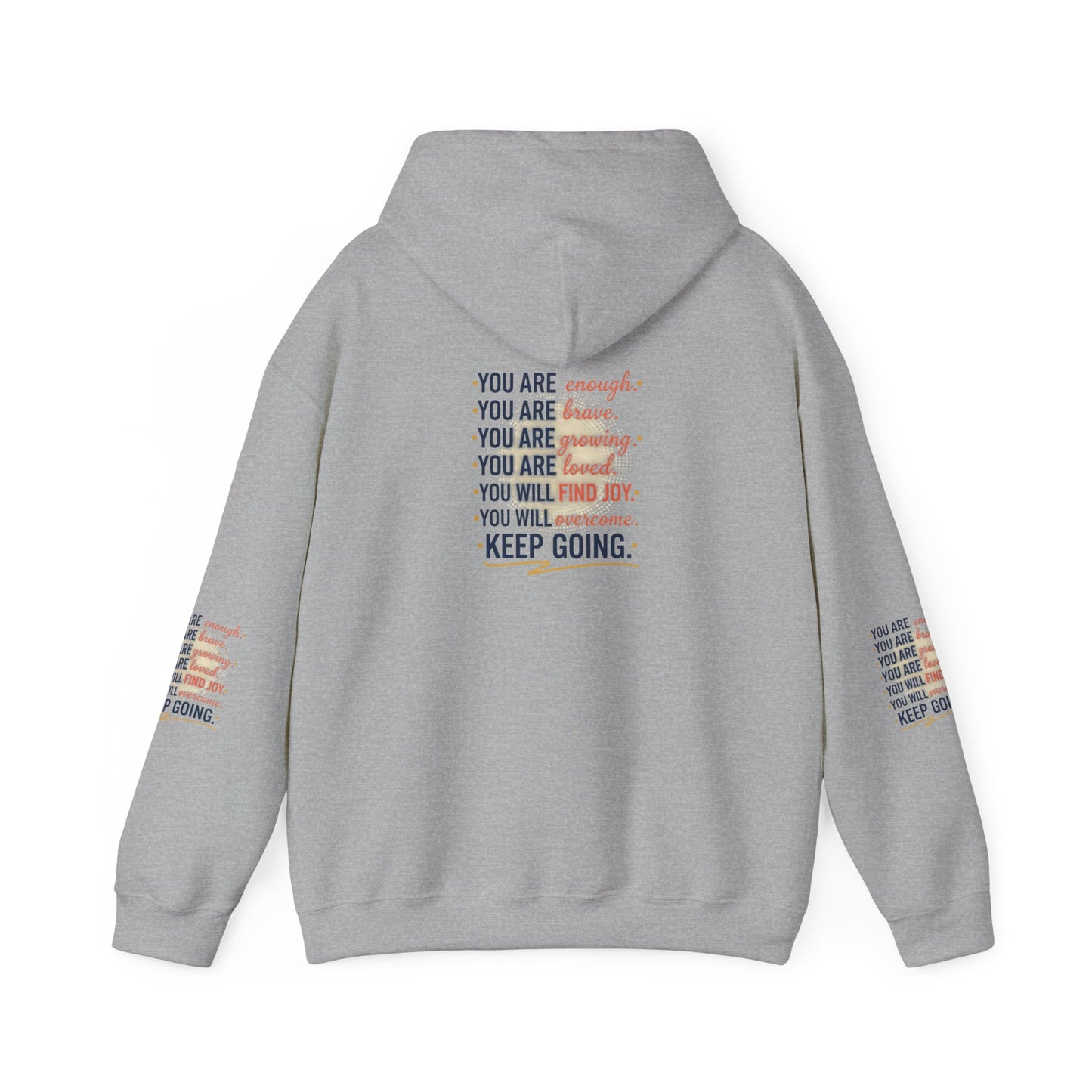 Inspirational 'Keep Going' Hoodie — Positive Affirmation Motivational Sweatshirt