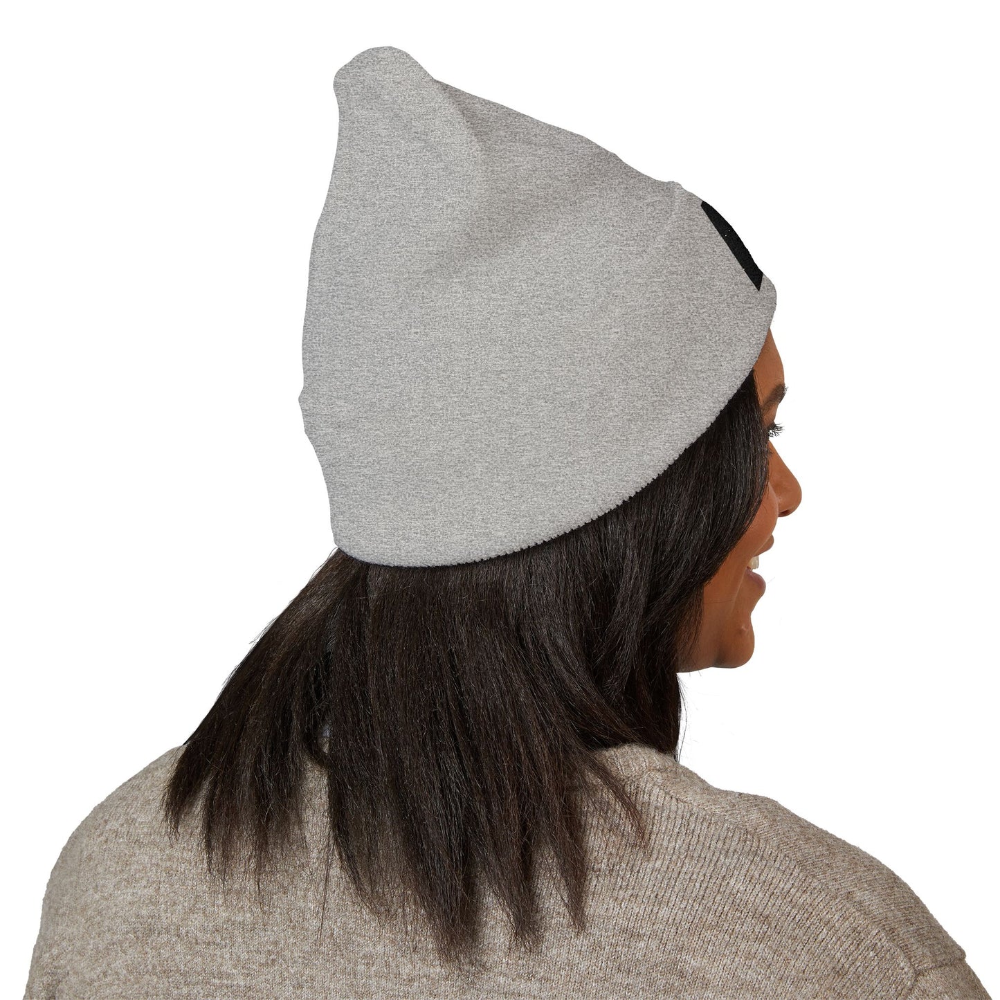 Embroidered Owl Cuffed Beanie — Classic Winter Knit Hat