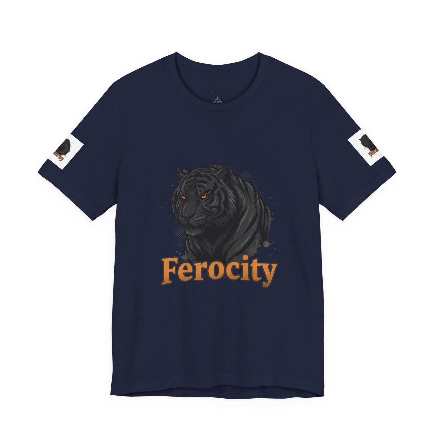 Ferocity Black Panther T‑Shirt – Graphic Tiger Head Tee