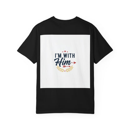 I'm With Him T-Shirt — Patriotic Couple Arrow Graphic Tee
