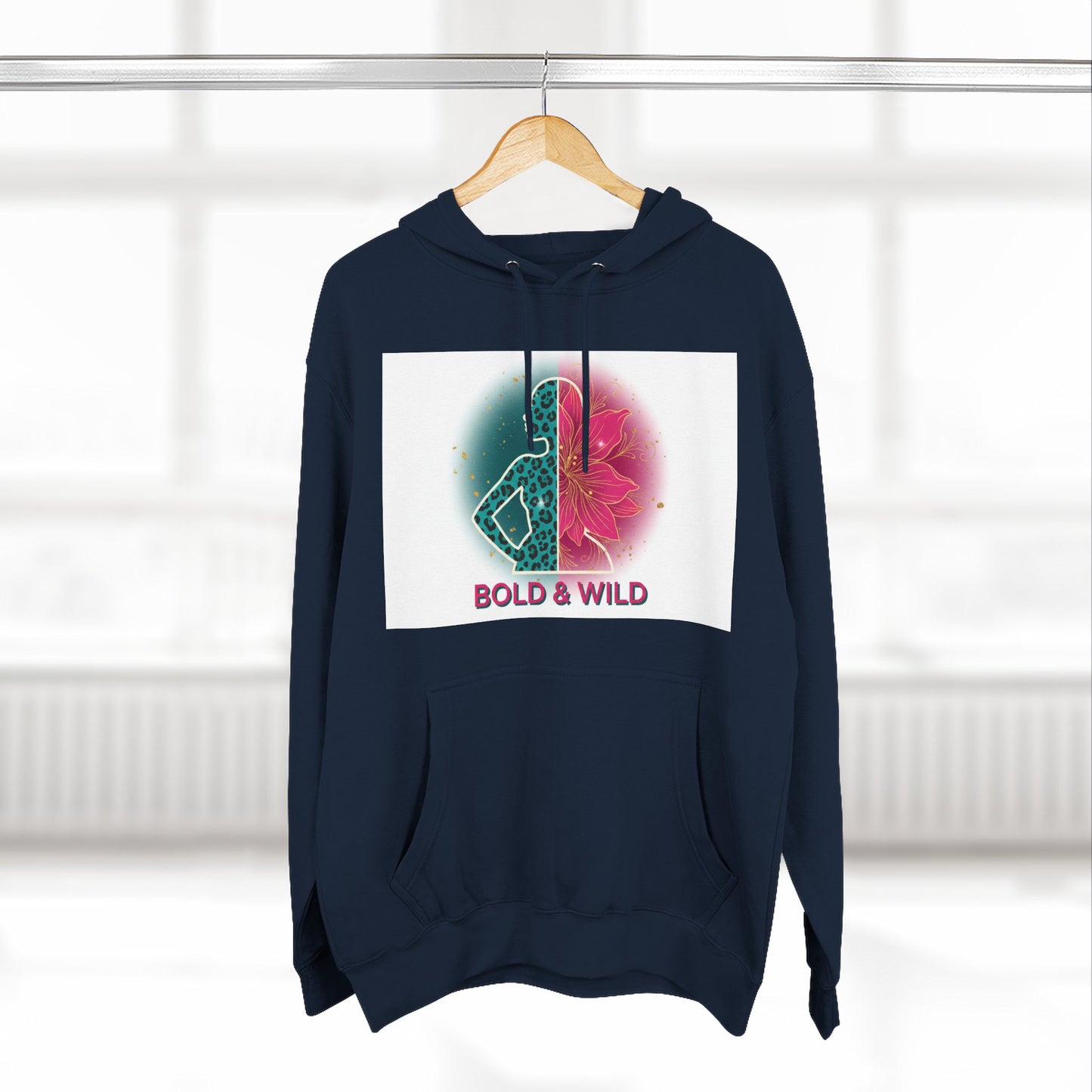 Bold & Wild Floral Hoodie — Women's Bold & Wild Graphic Fleece Hoodie