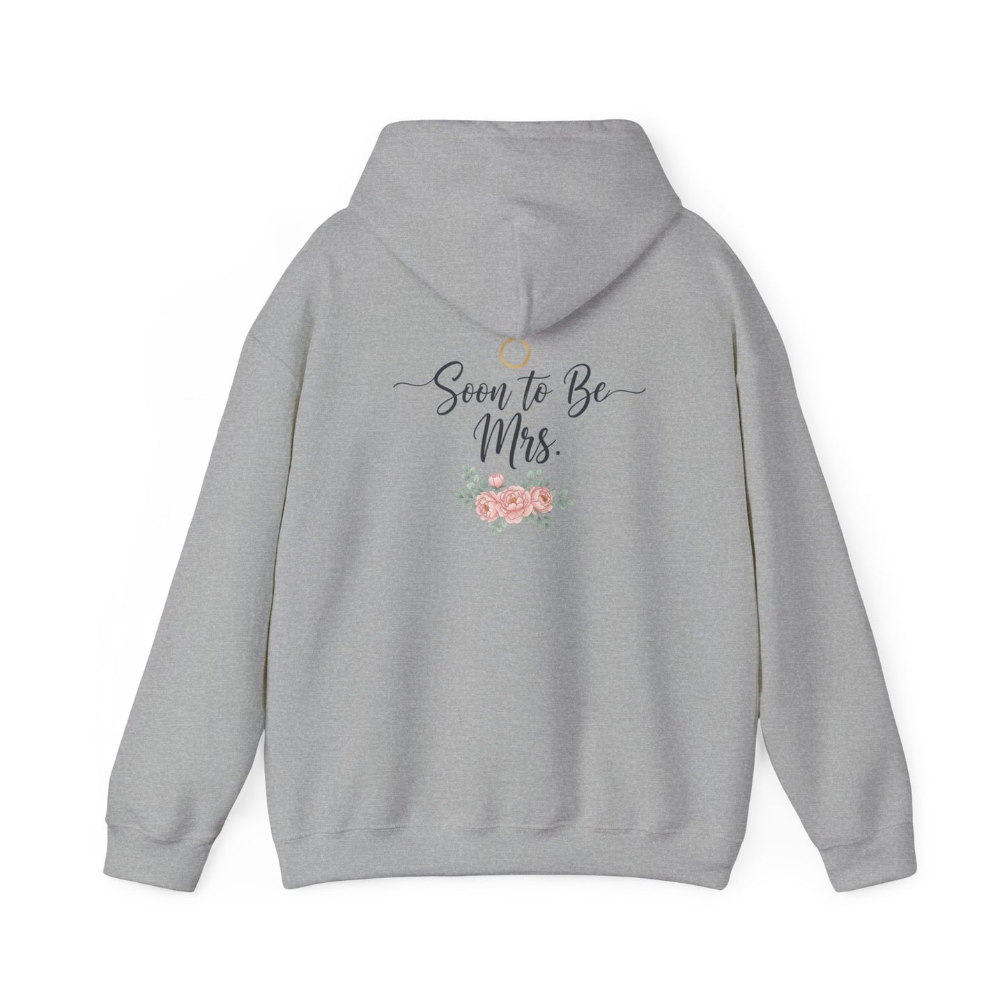 Soon to Be Mrs. Hoodie — Bridal Engagement Sweatshirt with Ring & Floral Design