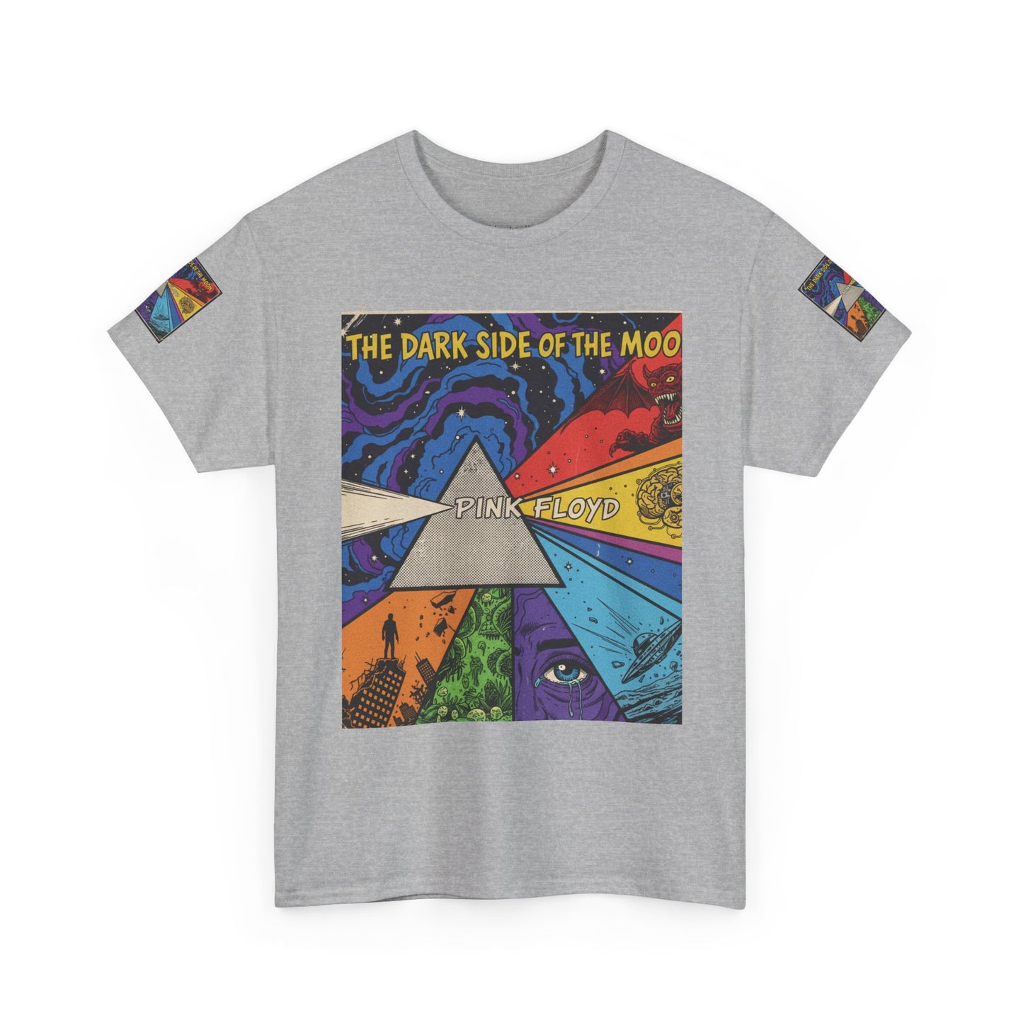 Retro Psychedelic 'The Dark Side of the Moon' Tee