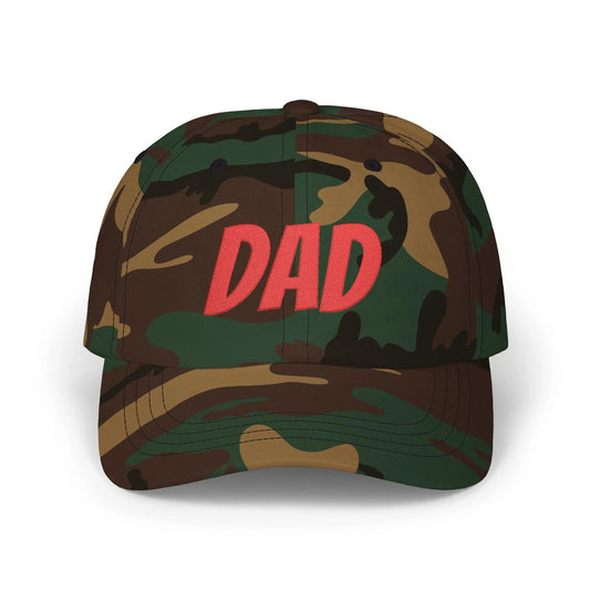 Dad Cap — Embroidered "DAD" Front with "My Favorite" Back | Classic Baseball Hat for Fathers, Father's Day Gift