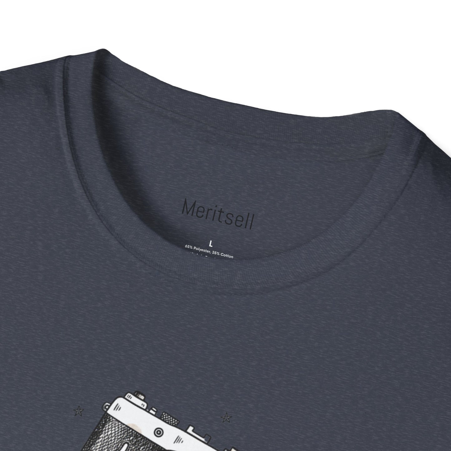 Photography & Coffee Graphic Tee — Camera, Notebook, Coffee Cup Design