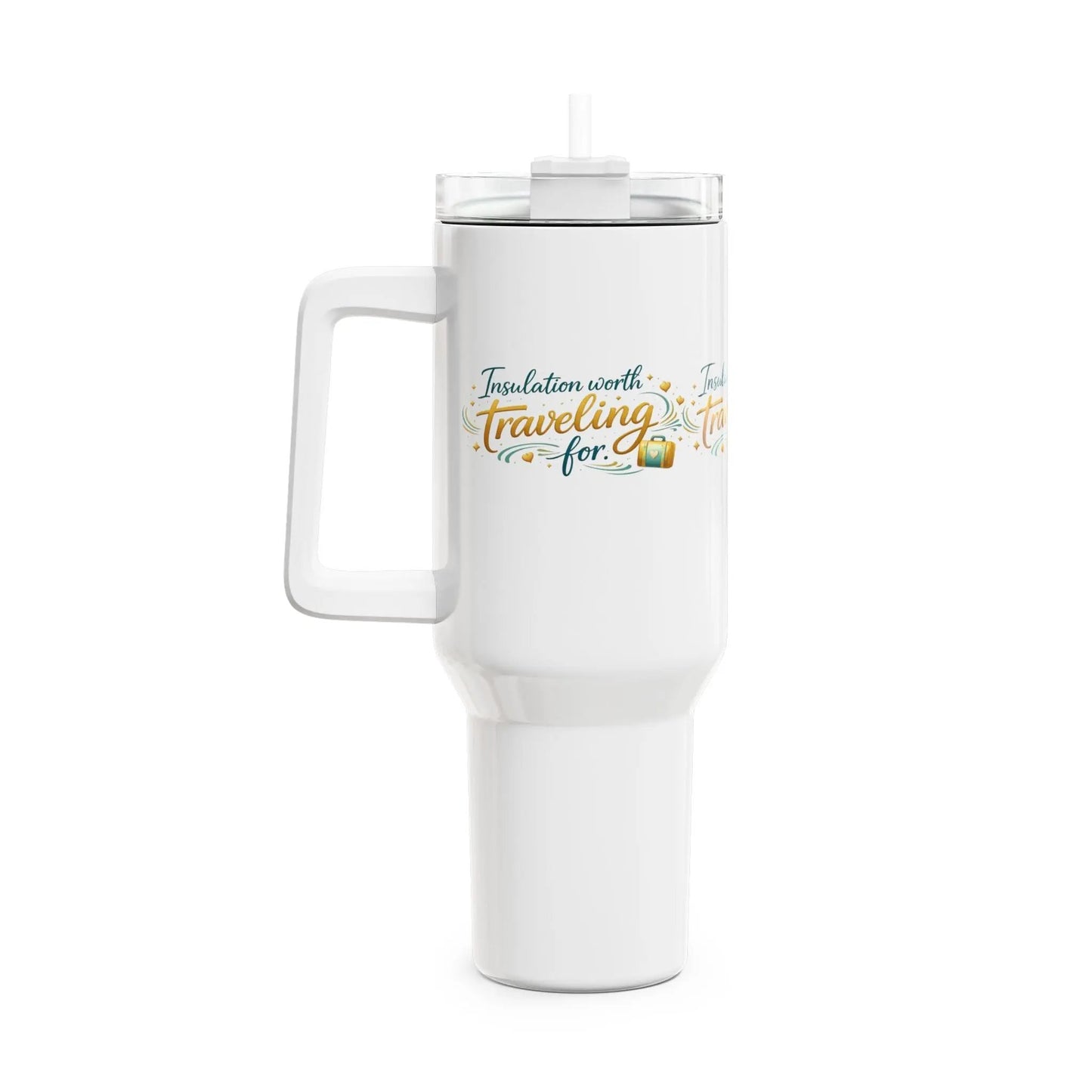 Traveling For Insulation 40oz Tumbler – Floral Adventure Travel Mug