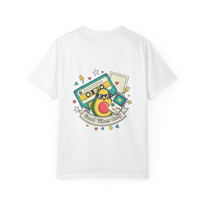 Good Vibes Only T-Shirt — Retro Cassette & Emojis Graphic Tee