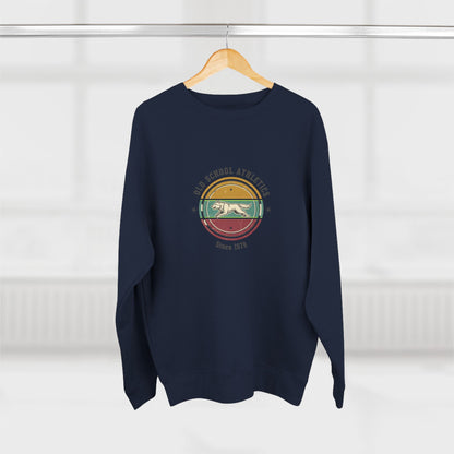 Vintage Surf Crewneck Sweatshirt — "Old School Athletics" Graphic