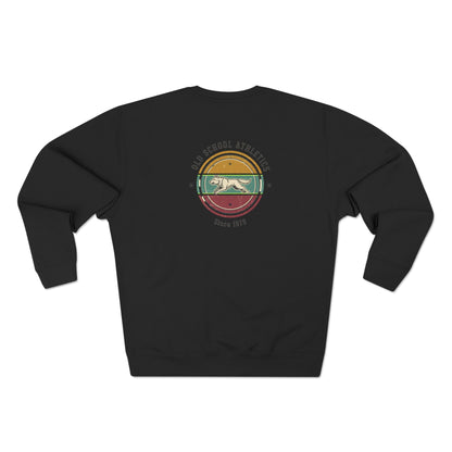 Vintage Surf Crewneck Sweatshirt — "Old School Athletics" Graphic