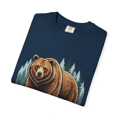 Bear Graphic T-Shirt — "Wild & Wise" Forest Adventure Tee