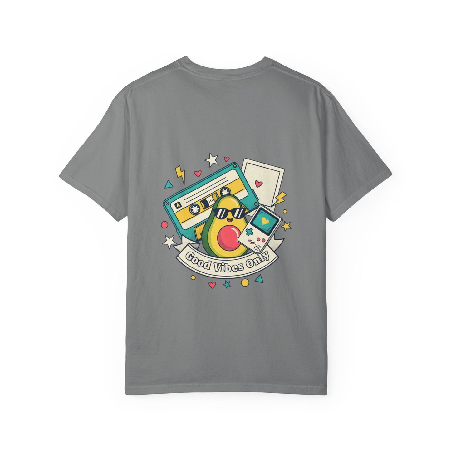 Good Vibes Only T-Shirt — Retro Cassette & Emojis Graphic Tee