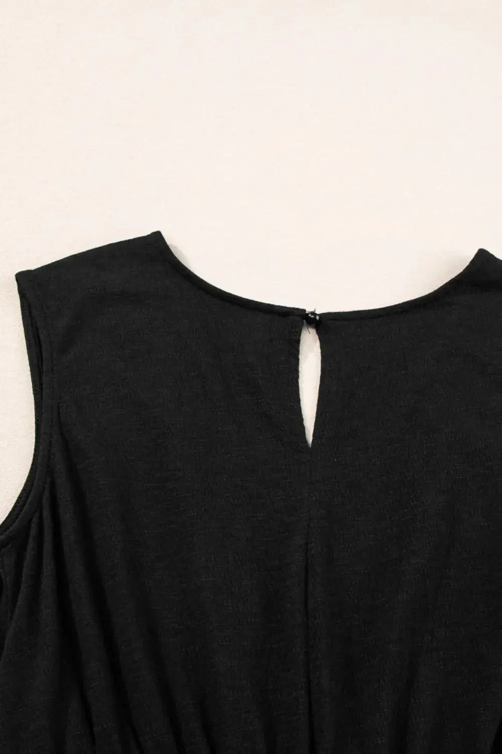 Smocked Sleeveless V Neck Jumpsuit - Merit Sell