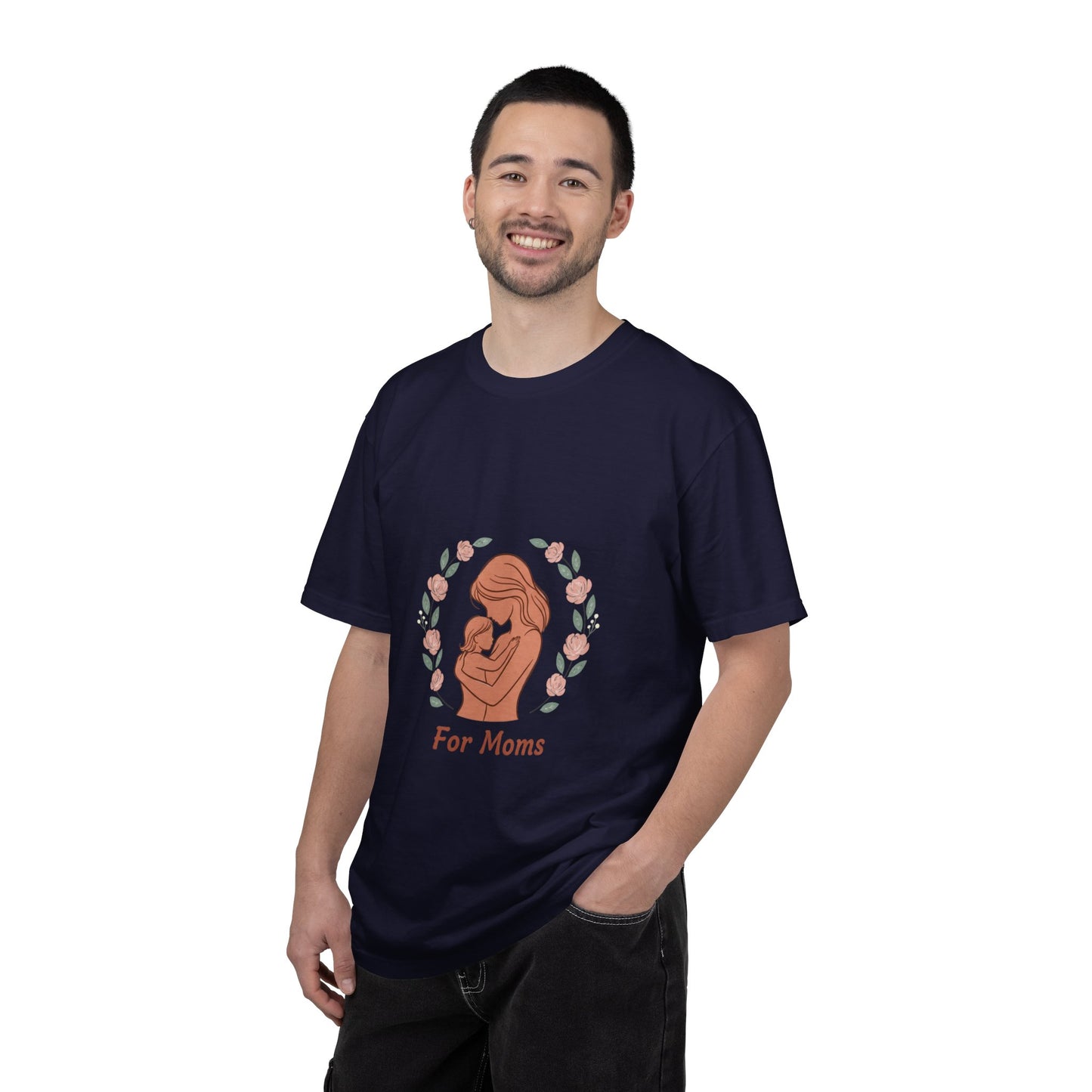 Mother & Baby T-Shirt — "For Moms" Floral Maternity/Motherhood Tee