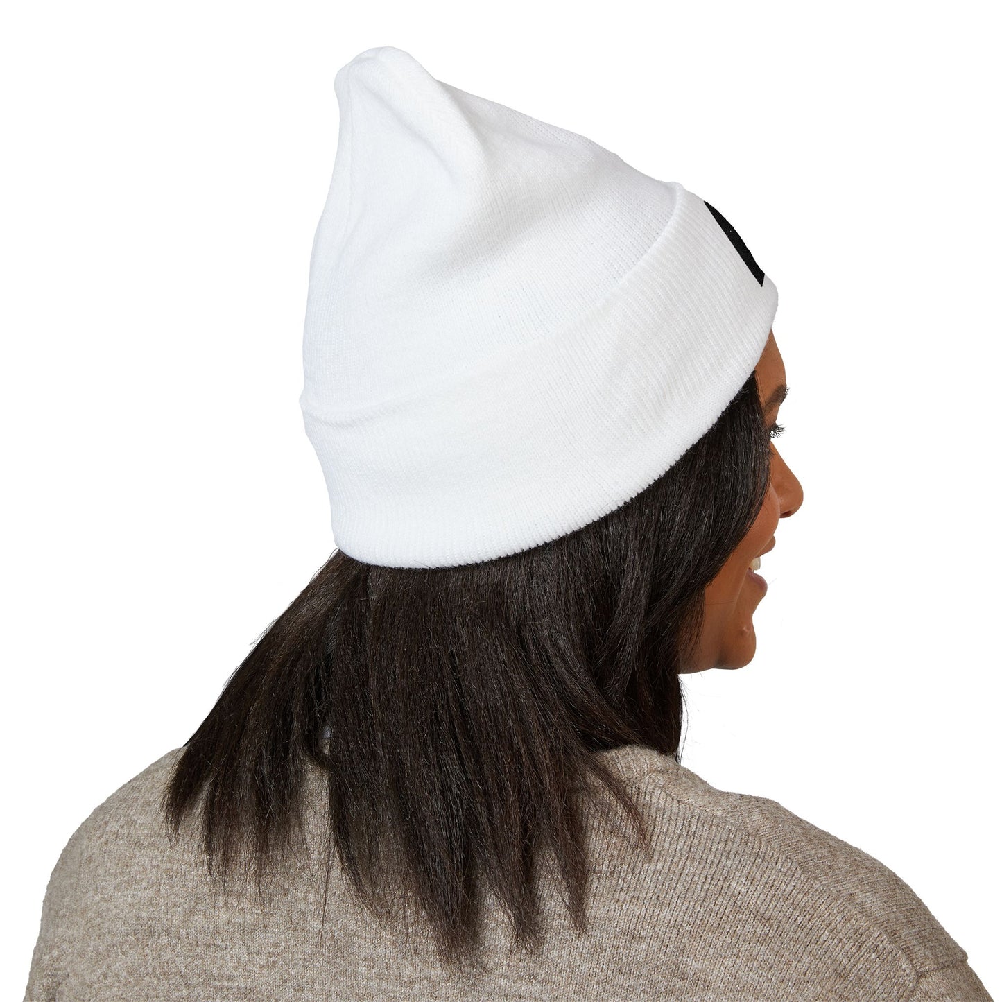 Embroidered "Good Vibes Only" Cuffed Beanie — Cozy Winter Knit Hat