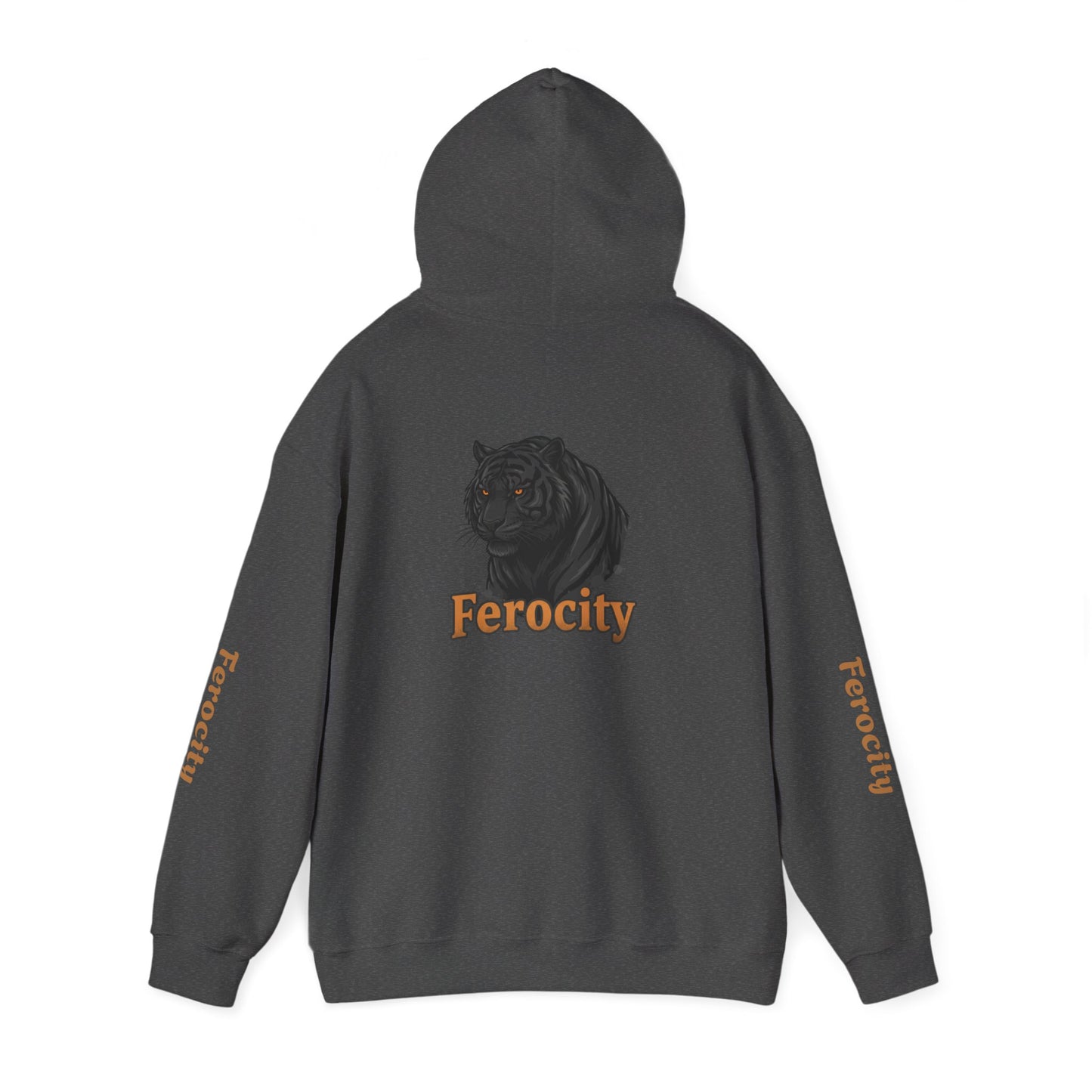 Ferocity Panther Hoodie — Black Big Cat Graphic Hooded Sweatshirt