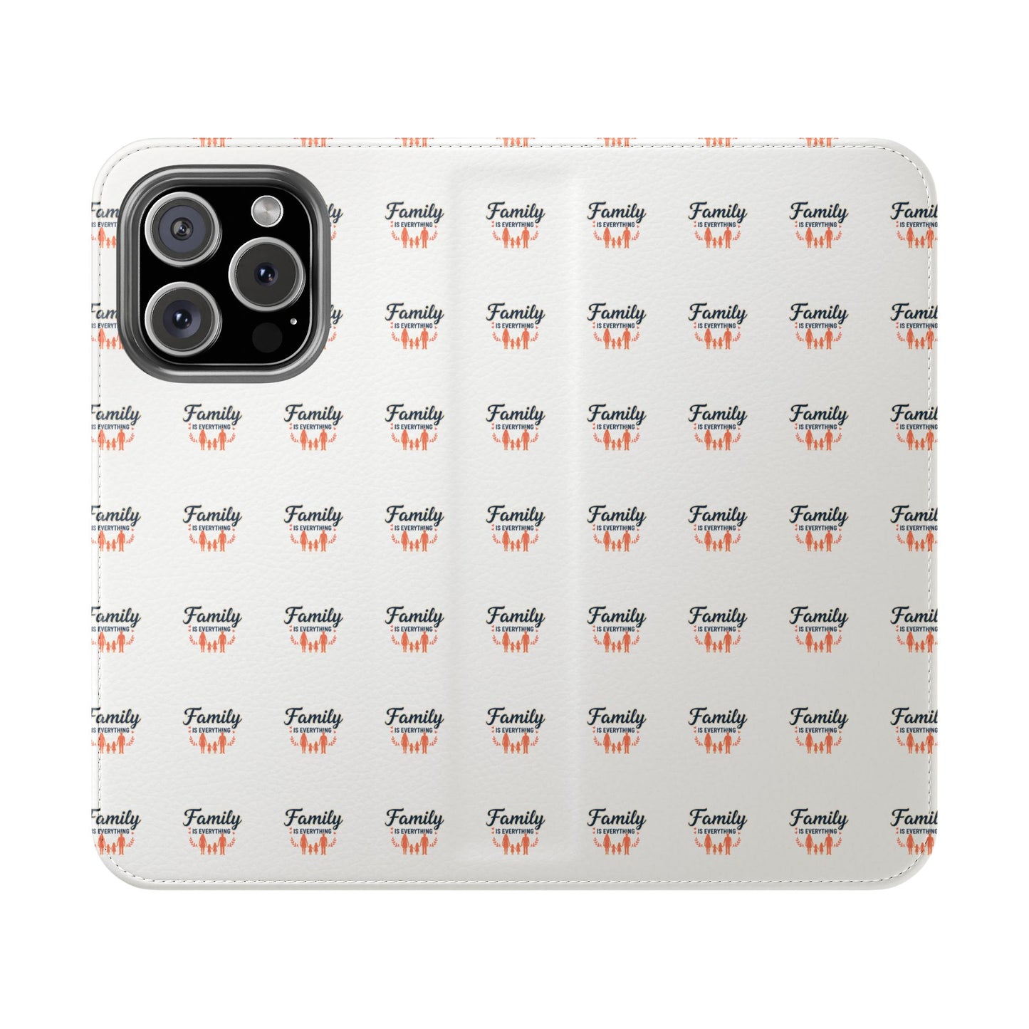 Family First Flip Phone Case — Wallet Flip Case with Card Slots
