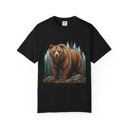 Bear Graphic T-Shirt — "Wild & Wise" Forest Adventure Tee
