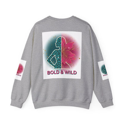Bold & Wild Sweatshirt — Floral Leopard Graphic Crewneck
