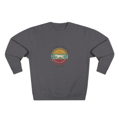 Vintage Surf Crewneck Sweatshirt — "Old School Athletics" Graphic