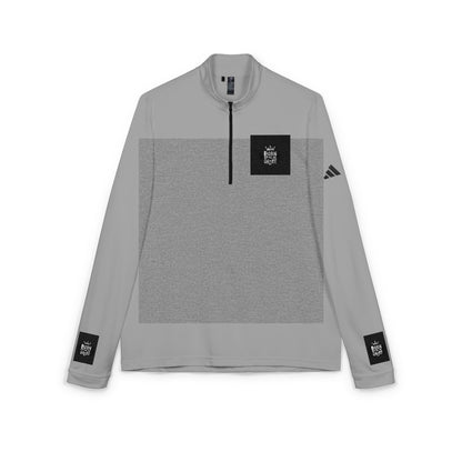 adidas Quarter-Zip Pullover — Embroidered Minimal Logo Performance Top