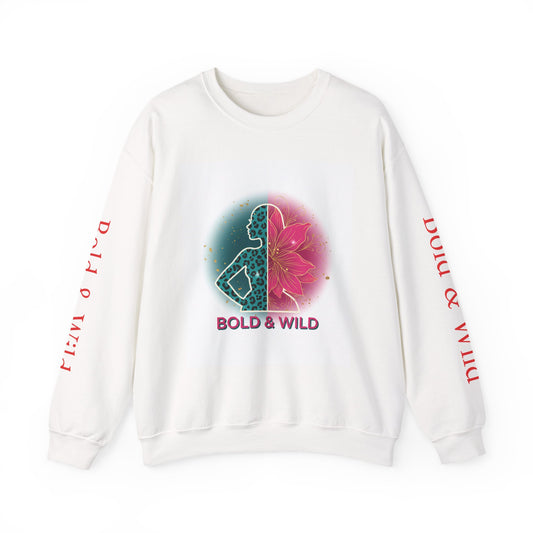 Bold & Wild Sweatshirt — Floral Leopard Graphic Crewneck