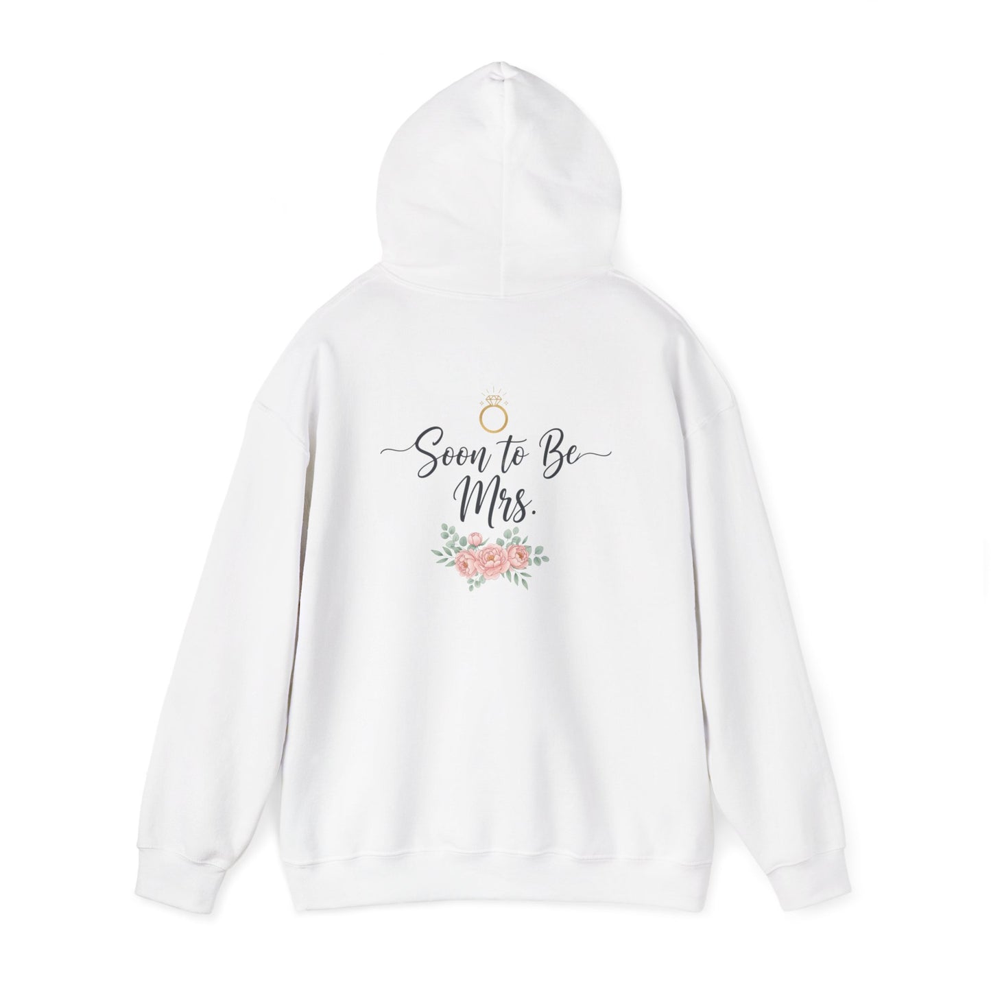 Soon to Be Mrs. Hoodie — Bridal Engagement Sweatshirt with Ring & Floral Design