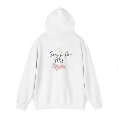 Soon to Be Mrs. Hoodie — Bridal Engagement Sweatshirt with Ring & Floral Design