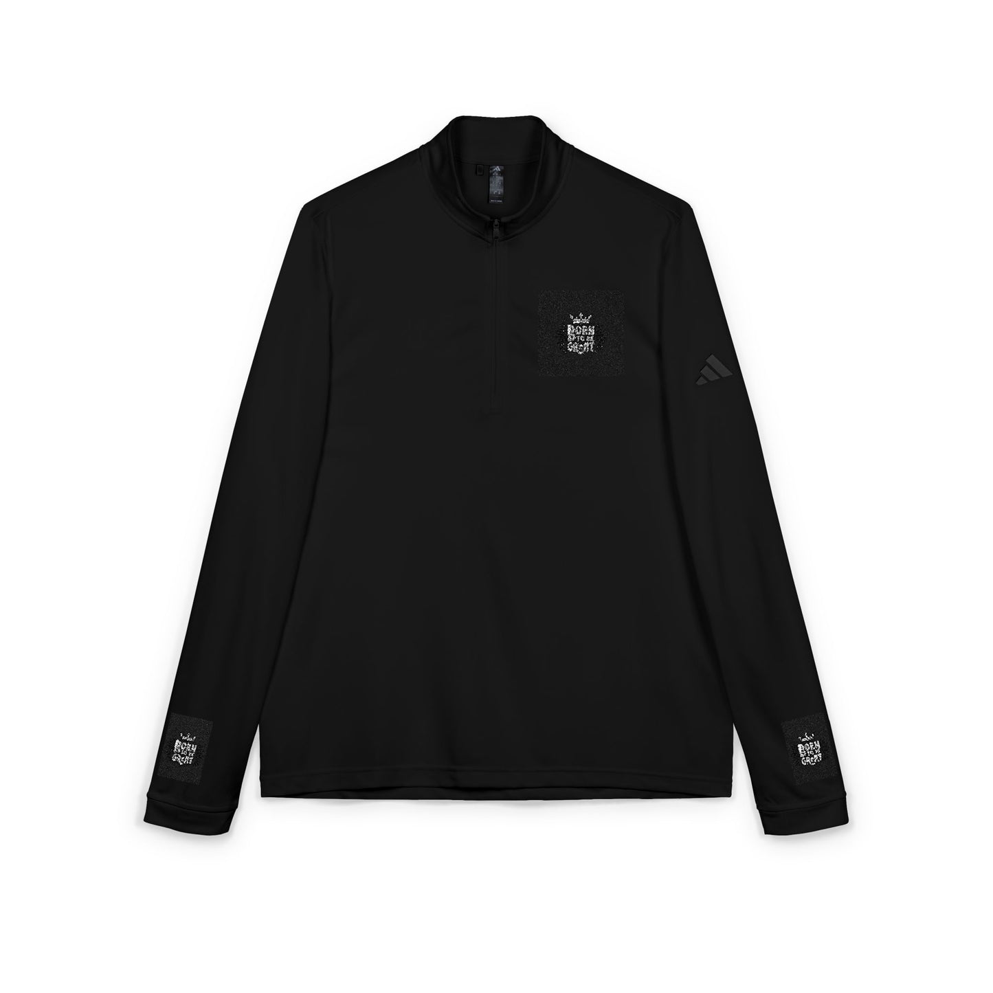 adidas Quarter-Zip Pullover — Embroidered Minimal Logo Performance Top