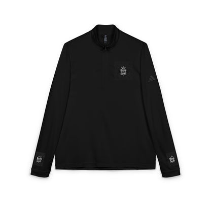 adidas Quarter-Zip Pullover — Embroidered Minimal Logo Performance Top