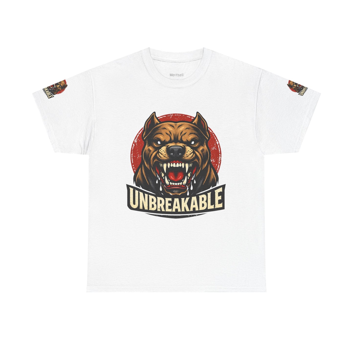 Unbreakable Pitbull Tee — Fierce Dog Graphic T-Shirt