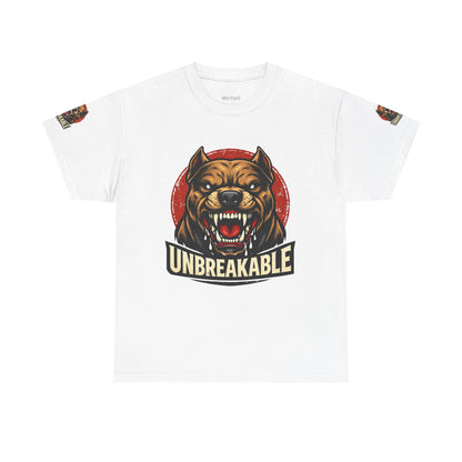 Unbreakable Pitbull Tee — Fierce Dog Graphic T-Shirt