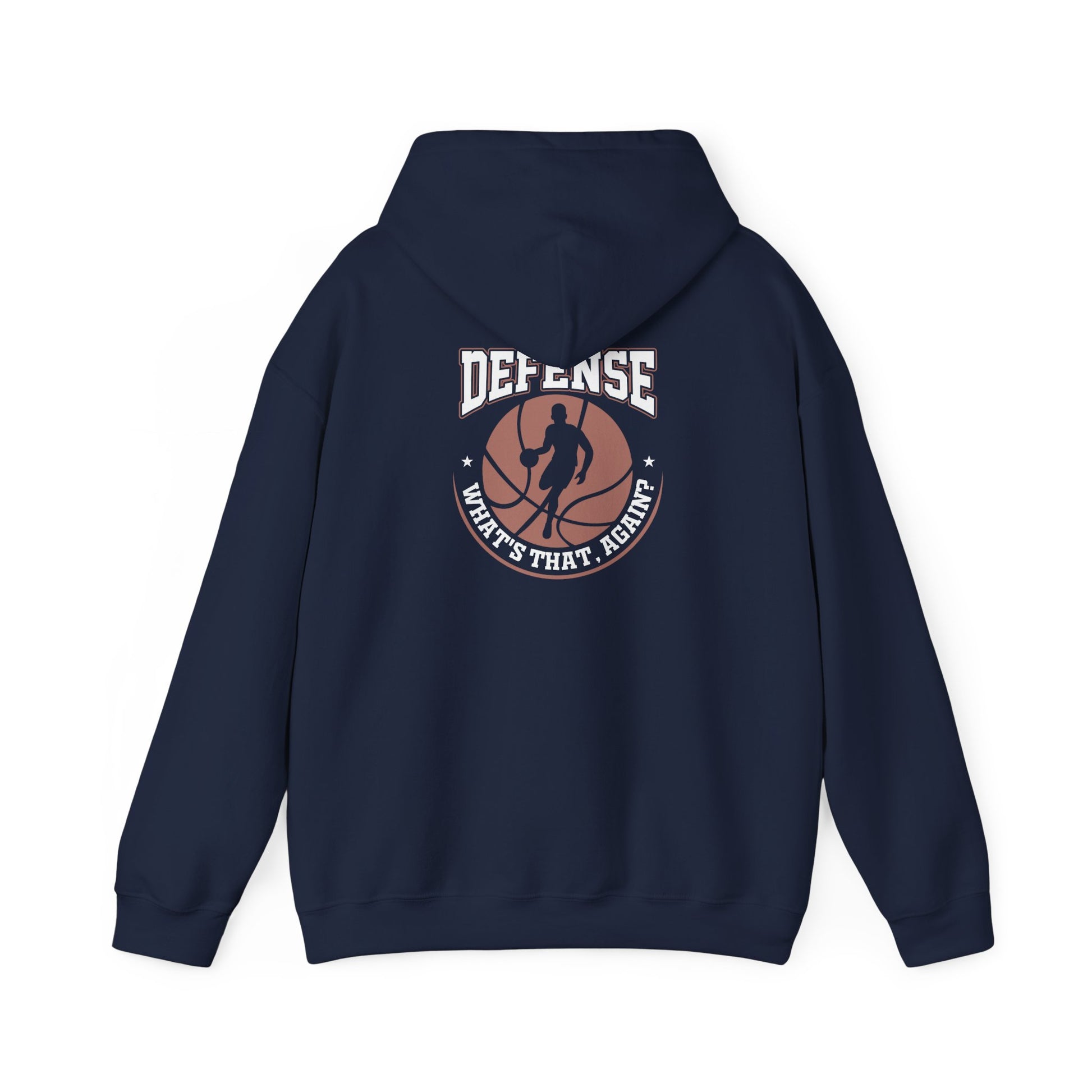 Defense Basketball Hoodie – "Defense What's That Again?" Graphic Pullover - Merit Sell