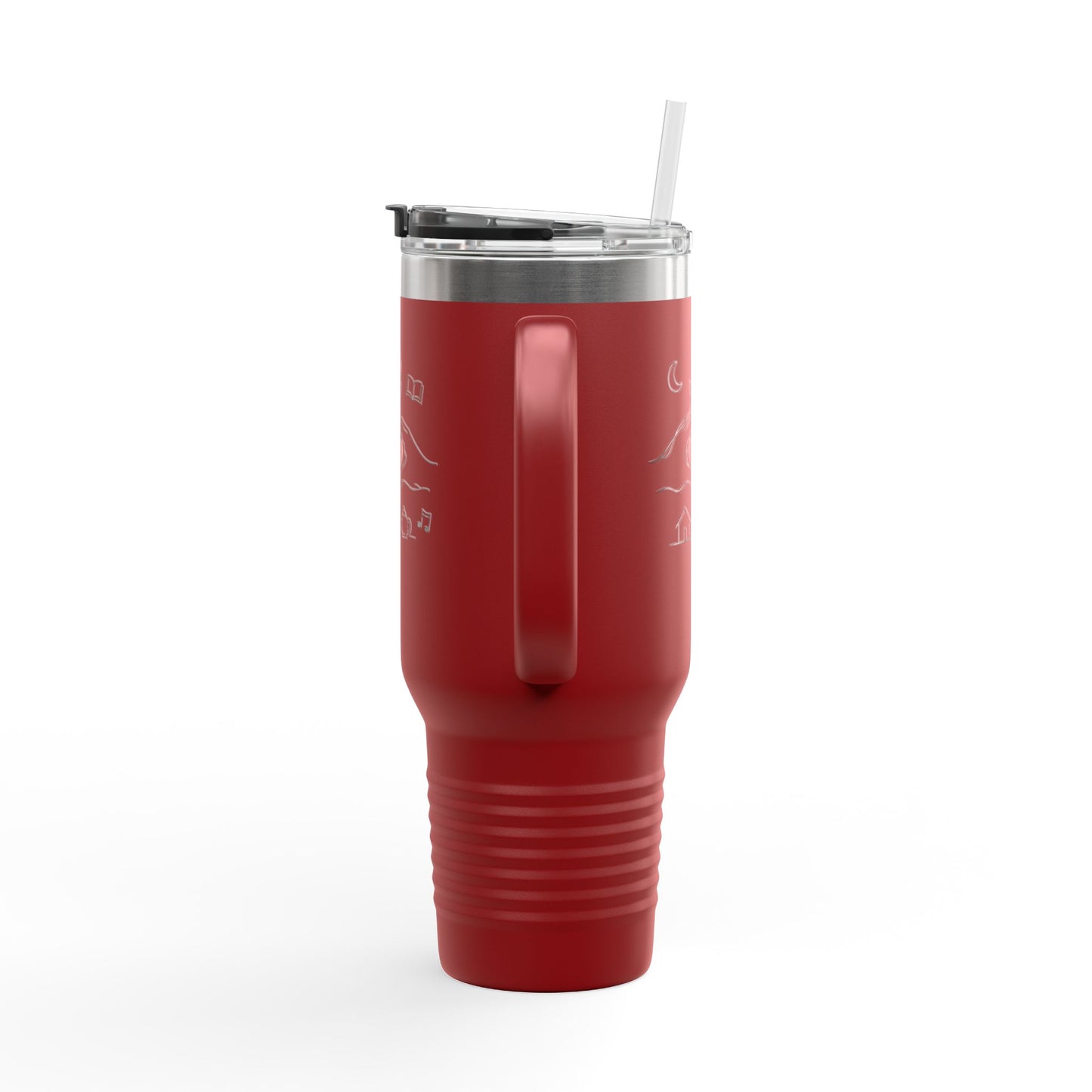 40oz Insulated Travel Mug — Heart & Home Sketch Design