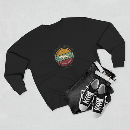 Vintage Surf Crewneck Sweatshirt — "Old School Athletics" Graphic