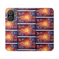 Sunrise Cosmos Flip Phone Case — Celestial Galaxy Wallet Flip Case