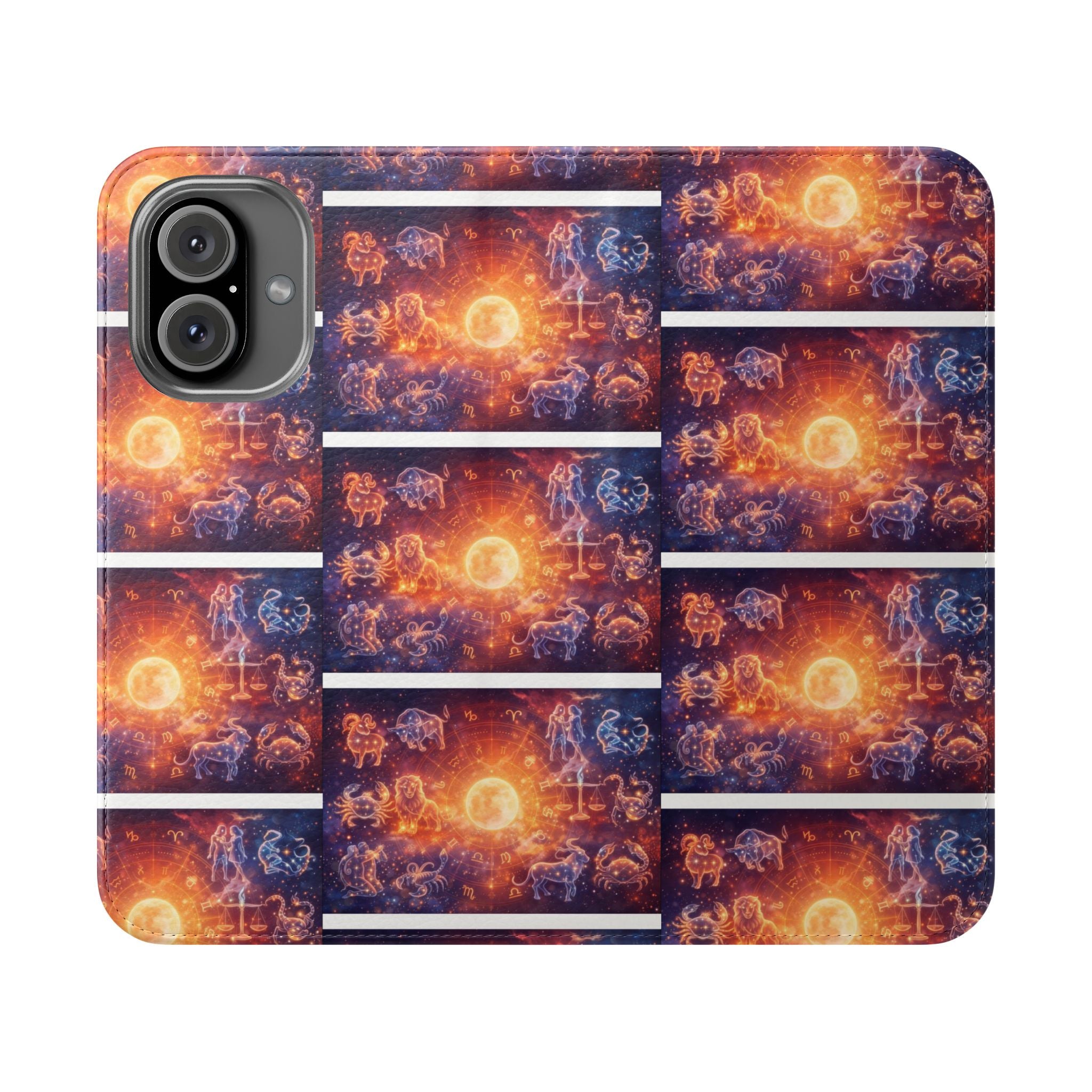 Sunrise Cosmos Flip Phone Case — Celestial Galaxy Wallet Flip Case