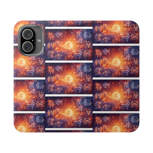 Sunrise Cosmos Flip Phone Case — Celestial Galaxy Wallet Flip Case