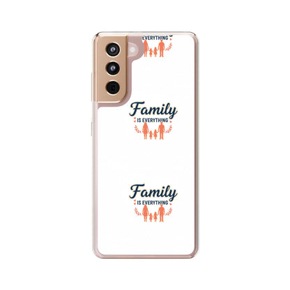 Clear Phone Case — "Family Is Everything" Protective Transparent Phone Cover