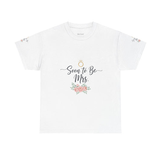 Soon to Be Mrs. Tee — Bridal Engagement Shirt with Floral Ring Design Merit Sell