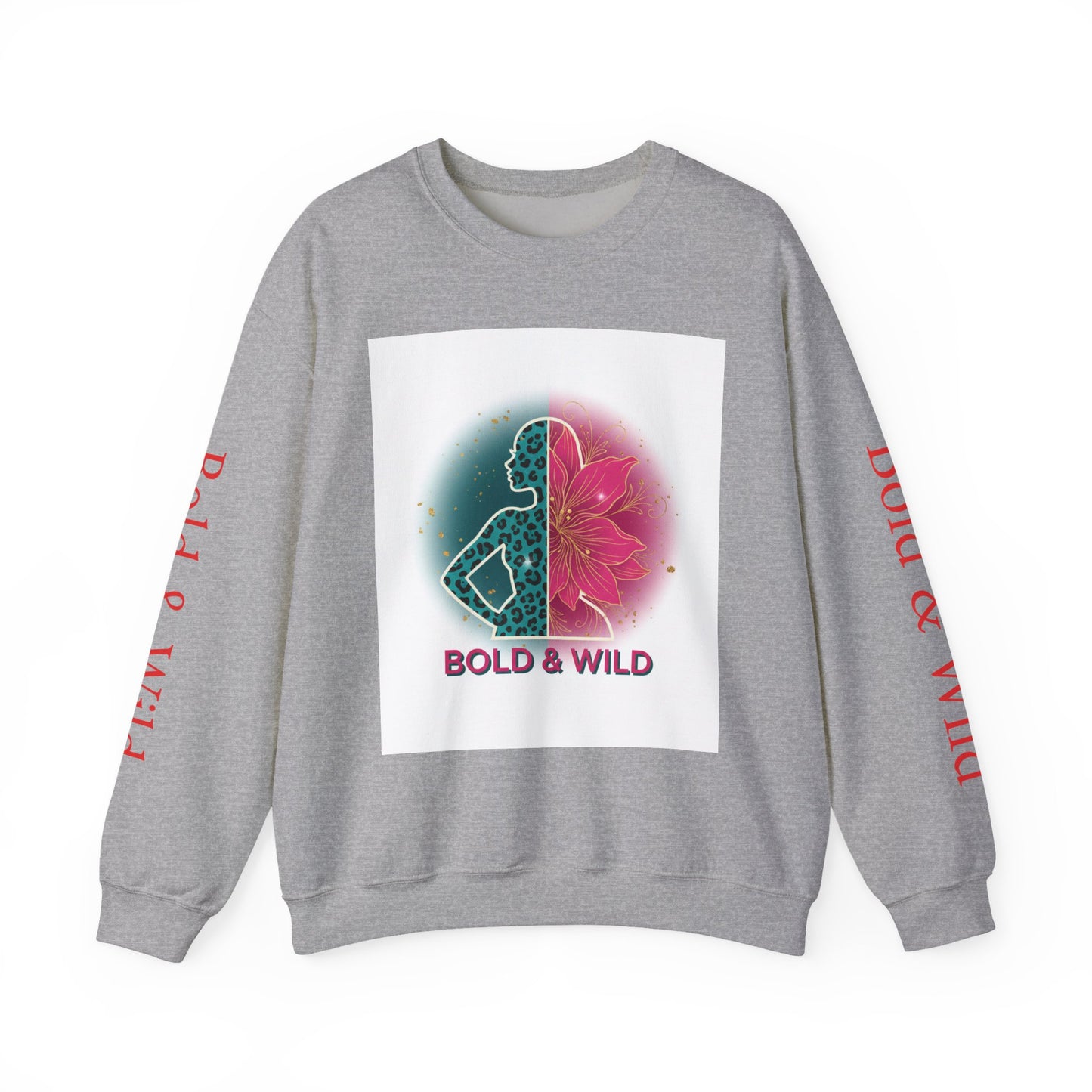 Bold & Wild Sweatshirt — Floral Leopard Graphic Crewneck