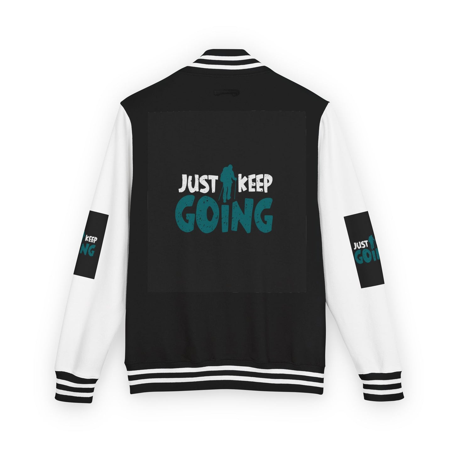 Letterman Jacket — "Just Keep Going" Motivational Varsity Jacket