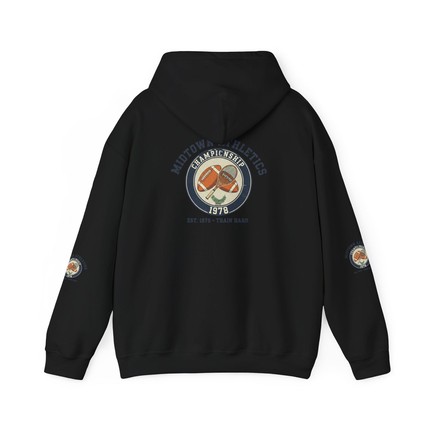Athletic Hoodie — Midtown Athletics '78 Vintage Running Club Sweatshirt